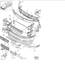 S80 ÖN TAMPON BAĞ. AYAĞI SOL