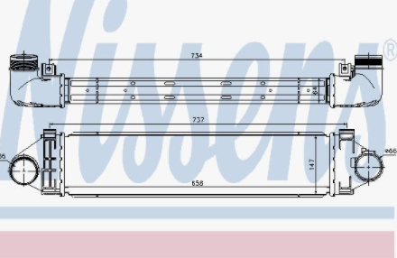 S80/V70/V40 TURBO RADYATÖRÜ ( İNTERCOOLER )