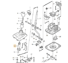 S40 / V40 VİTES KOLU TUBE ( MANUEL VİTES )