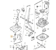 S40 / V40 VİTES KOLU TUBE ( MANUEL VİTES )