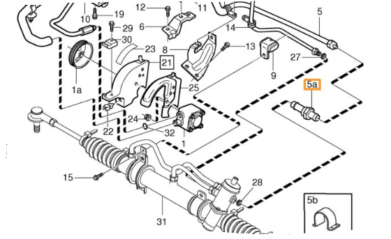 S40/V40 DİREKSİYON BASINÇ HORTUMU UÇ VALFİ