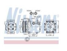 KLİMA KOMPRESÖRÜ NS40/V50/C30 DİZEL