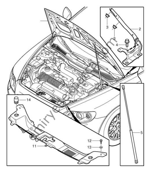 VOLVO KAPUT AMORTİSÖRÜ C30/S40/V50/C70
