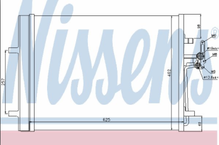 XC60/XC70/V70/S80/S60/V60 2007- KLİMA RADYATÖRÜ