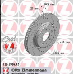 850/ S70/V70/C70/XC70 16 İNÇ ÖN DİSK SPORT