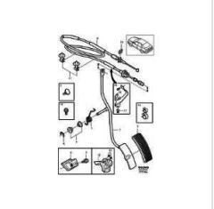 S40 / V40 PEDAL ÜSTÜ LASTİĞİ