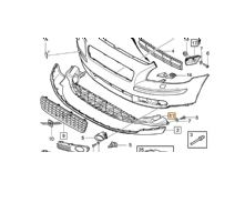 NS40 / V50 ÖN TAMPON RADYATÖR ALT MUHAFAZASI ( ORİJİNAL ) 30763681