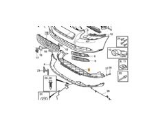 NS40 / V50 ÖN TAMPON RADYATÖR ALT MUHAFAZASI ( ORİJİNAL ) 30763681