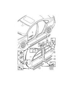 NS40 / V50 SAĞ ÖN CAM SIZDIRMAZLIK FİTİLİ