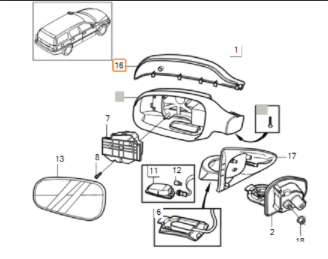 S60/S80/V70/XC70 AYNA KAPAĞI SAĞ MAT TİP