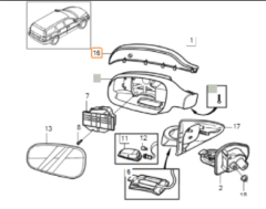 S60/S80/V70/XC70 AYNA KAPAĞI SAĞ MAT TİP