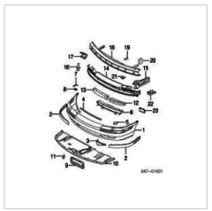 S40 / V40 FAN KOMPLER YIKAMA SİLGİ KOLU TUTUCUSU