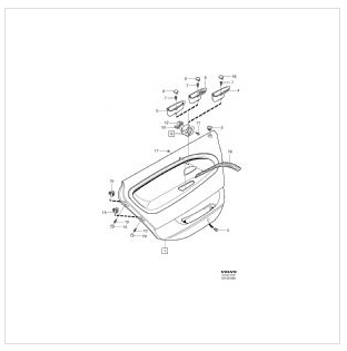 S40 / V40 KAPI TUTUCUSU İÇ BAKALİTİ SAĞ