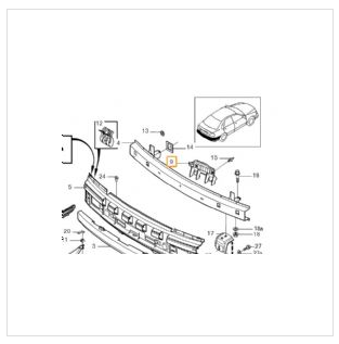 S40 ARKA TAMPON HAVALANDIRMA BRAKETİ SAĞ