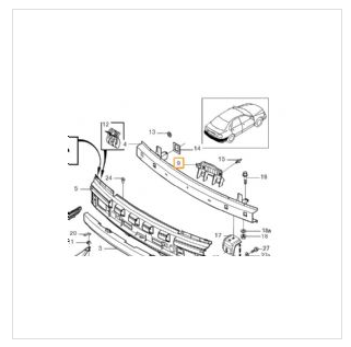 S40 ARKA TAMPON HAVALANDIRMA BRAKETİ SOL