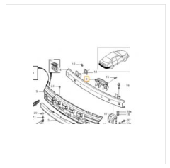 S40 ARKA TAMPON HAVALANDIRMA BRAKETİ SOL