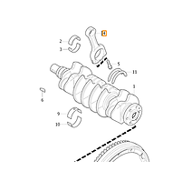 NS40/V50/C30/S60/V60/S80/V40 1.6D PİSTON KOLU ( BİYEL KOLU )