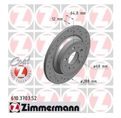 S60/V70/XC70/S80 ARKA DİSK SPORT MODEL