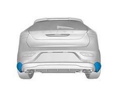 V40 2013 - ARKA TAMPON KÖŞE SPOYLER SOL CROSS COUNTRY